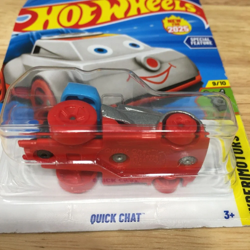 Hot Wheels Toy Car Experimotors Quick Chat 2025 210/250 Silver Red